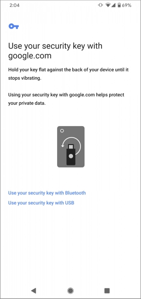 Пользователи G Suite смогут добавлять аппаратные ключи безопасности через Safari и Chrome Mobile