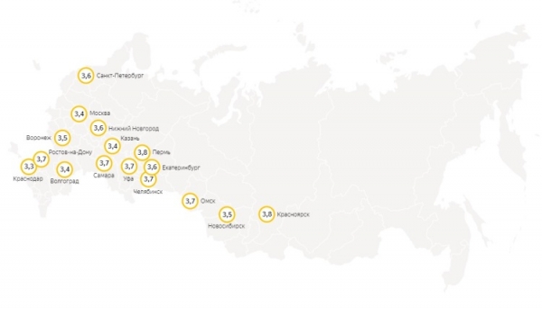 Компания «Яндекс» начала оценивать индекс самоизоляции россиян