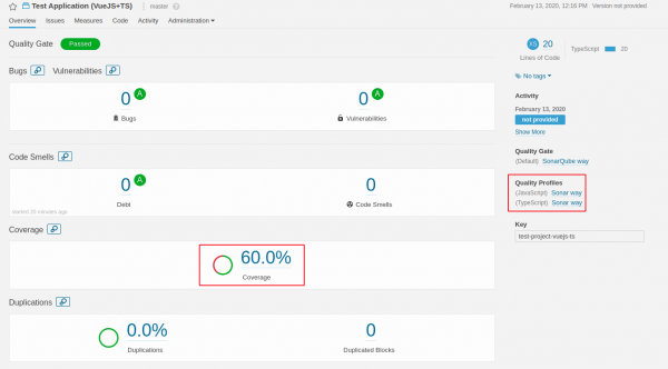 Интеграция проекта VueJS+TS с SonarQube