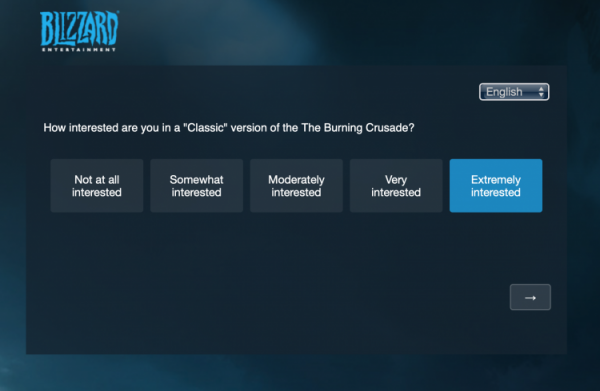 Blizzard расспросила игроков WoW Classic о том, нужен ли релиз The Burning Crusade Classic