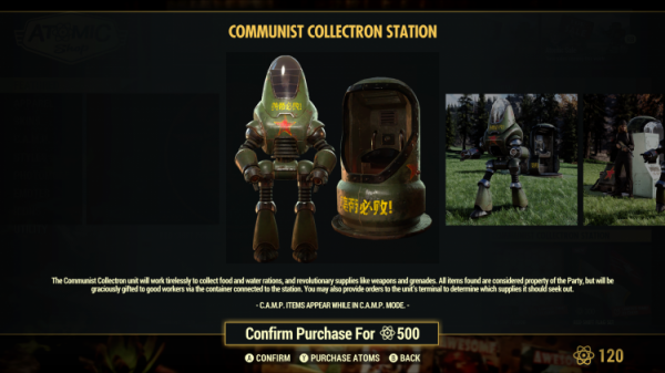 В Fallout 76 новый баг — робот-коммунист приносит пропагандистские листовки вместо ценной добычи