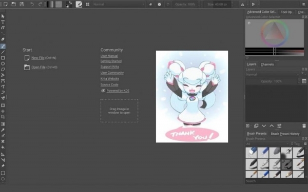 Бесплатное приложение для рисования Krita теперь доступно на Android и Chromebook