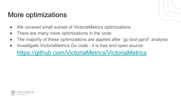 Go optimizations in VictoriaMetrics. Александр Валялкин