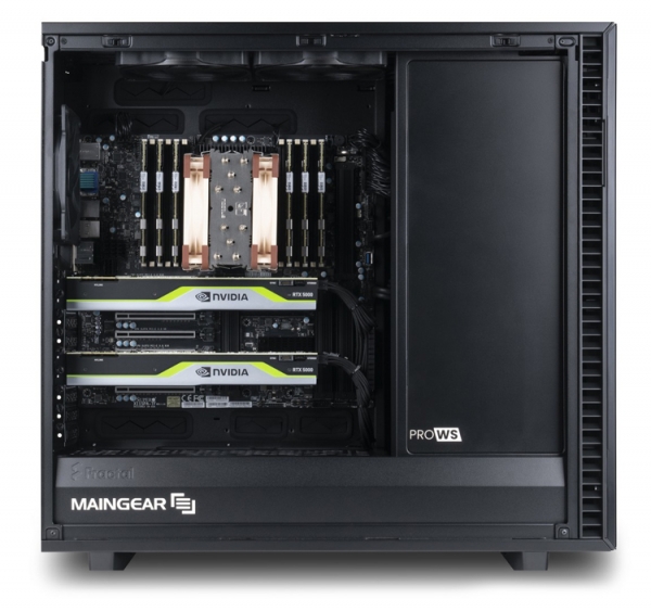 Рабочая станция Maingear Pro WS предлагает хранилище на 72 Тбайт и четыре видеокарты