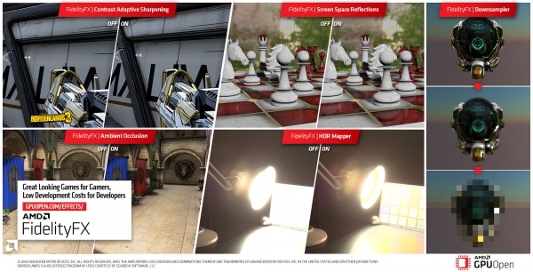 AMD пополнила набор FidelityFX сразу четырьмя технологиями для улучшения изображения