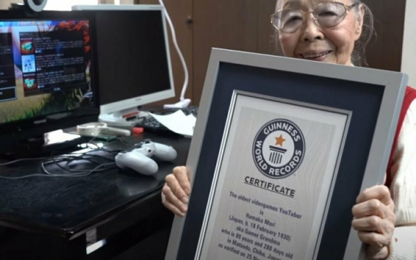 90-летняя японка попала в Книгу рекордов Гиннесса как самый пожилой игровой видеоблогер