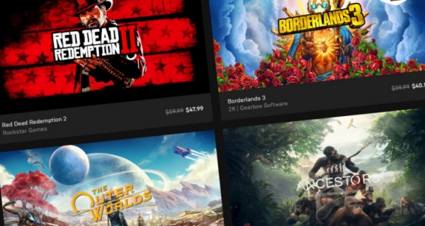 Распродажа Epic Mega Sale: скидки до 75 % на RDR 2, Borderlands 3, Control и купоны на 650 рублей