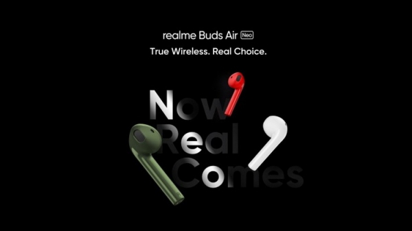 Realme представит доступные беспроводные наушники-вкладыши Buds Air Neo 25 мая