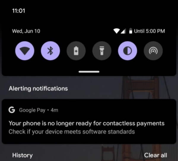 В бета-версии Android 11 не работает платёжный сервис Google Pay