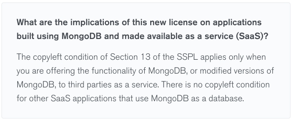 Чем для вас опасна MongoDB SSPL лицензия?