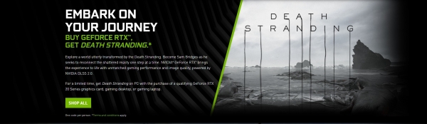 NVIDIA раздаёт ПК-версию Death Stranding при покупке видеокарт GeForce RTX