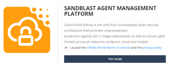 1. Check Point SandBlast Agent Management Platform