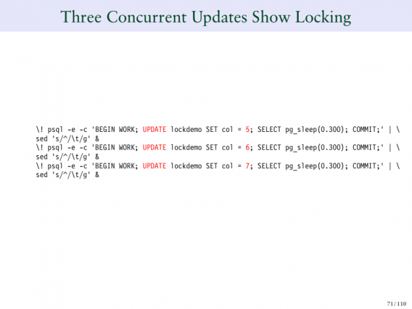 Unlocking the Postgres Lock Manager. Брюс Момжиан