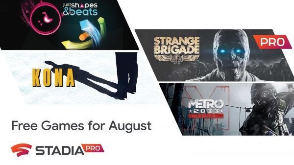 Подписчики Stadia Pro получат в августе пять игр, включая Metro 2033 Redux и Rock of Ages 3