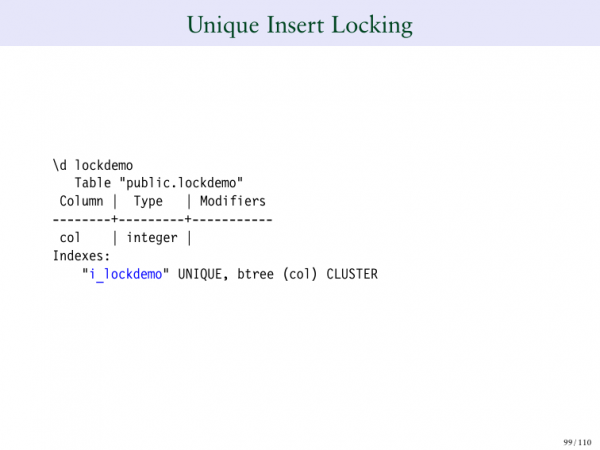 Unlocking the Postgres Lock Manager. Брюс Момжиан