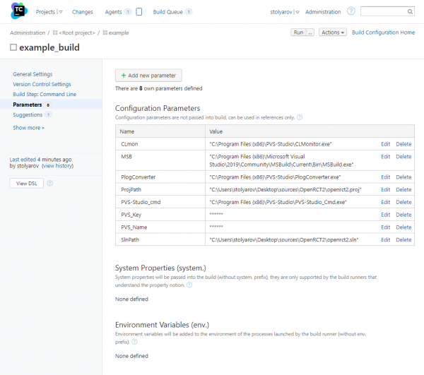 PVS-Studio и Continuous Integration: TeamCity. Анализ проекта Open RollerCoaster Tycoon 2