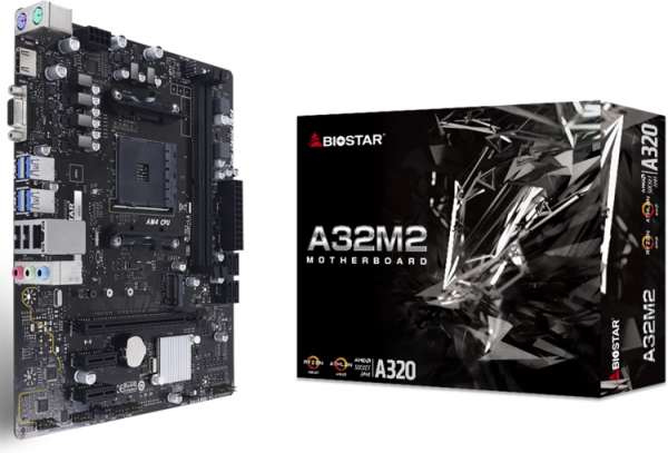 Плата Biostar A32M2 позволяет создать недорогой ПК с процессором AMD Ryzen