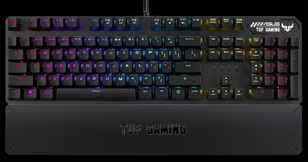 Механическая клавиатура ASUS TUF Gaming K3 RGB снабжена красочной подсветкой Aura