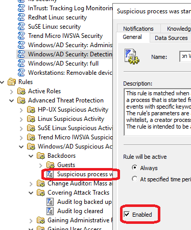 Включаем сбор событий о запуске подозрительных процессов в Windows и выявляем угрозы при помощи Quest InTrust