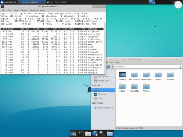 VPS на Linux с графическим интерфейсом: запускаем сервер VNC на Ubuntu 18.04