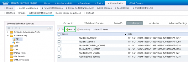 Cisco ISE: Создание пользователей, добавление LDAP серверов, интеграция с AD. Часть 2