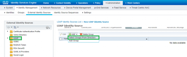 Cisco ISE: Создание пользователей, добавление LDAP серверов, интеграция с AD. Часть 2