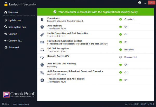 4. Check Point SandBlast Agent Management Platform. Политика Data Protection. Deployment и Global Policy Settings