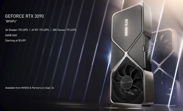 NVIDIA представила старшие игровые Ampere: GeForce RTX 3090, RTX 3080 и RTX 3070