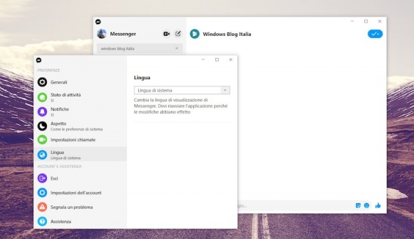 Facebook добавила в Messenger для Windows 10 возможность открывать чаты в отдельных окнах
