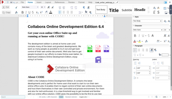 Доступен CODE 6.4, дистрибутив для развёртывания LibreOffice Online