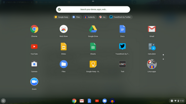 Запуск Linux-приложений на Chromebook