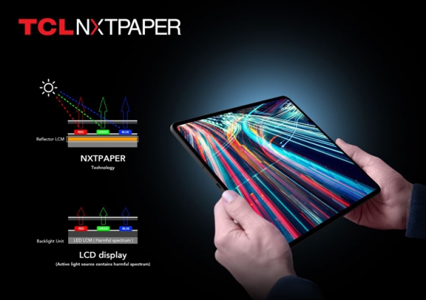 TCL представила дисплей нового типа NXTPAPER: лучше электронной бумаги и без нагрузки на глаза