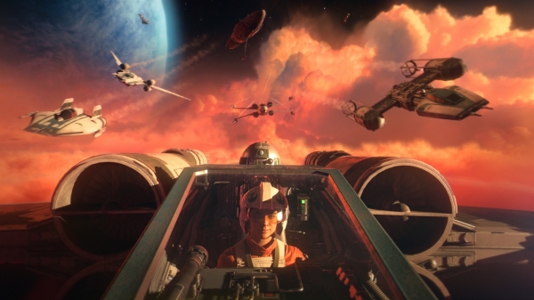 Звездолётный экшен Star Wars: Squadrons улетел на золото