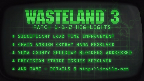 Для нетерпеливых: новый патч ускорил загрузки в ПК-версии Wasteland 3 более чем вдвое