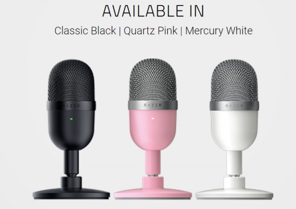 Микрофон для стримеров Razer Seiren Mini за $50 вышел в трёх цветах