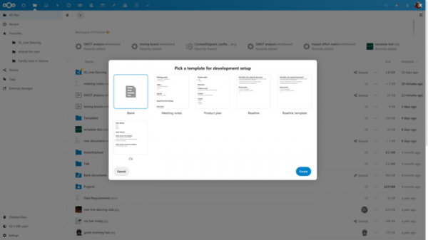 Выпуск платформы для организации совместной работы Nextcloud Hub 21