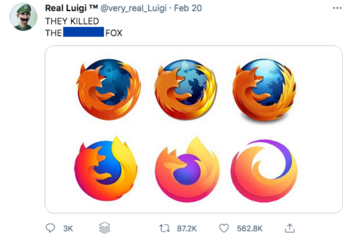 Компания Mozilla опровергла ложную информацию об удалении лисы с логотипа Firefox