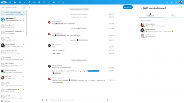 Выпуск платформы для организации совместной работы Nextcloud Hub 21