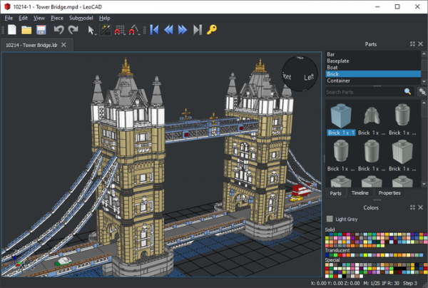 Выпуск LeoCAD 21.03, среды проектирования моделей в стиле Lego 