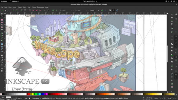 Выпуск редактора векторной графики Inkscape 1.1