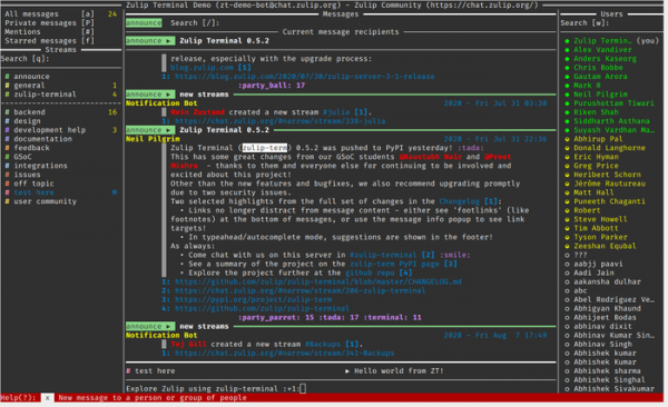 Доступна платформа обмена сообщениями Zulip 4.0
