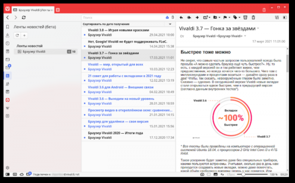 Состоялся релиз браузера Vivaldi 4.0 для десктопа и Android