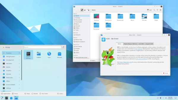 Релиз рабочего стола KDE Plasma 5.22