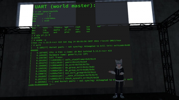 Эмулятор RISC-V в форме пиксельного шейдера, позволивший запустить Linux в VRChat