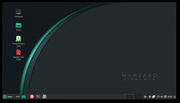 Vivaldi выбран браузером по умолчанию в Linux-дистрибутиве Manjaro Cinnamon