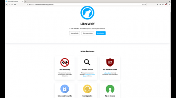 LibreWolf 94 - вариант Firefox, сфокусированный на конфиденциальности и безопасности