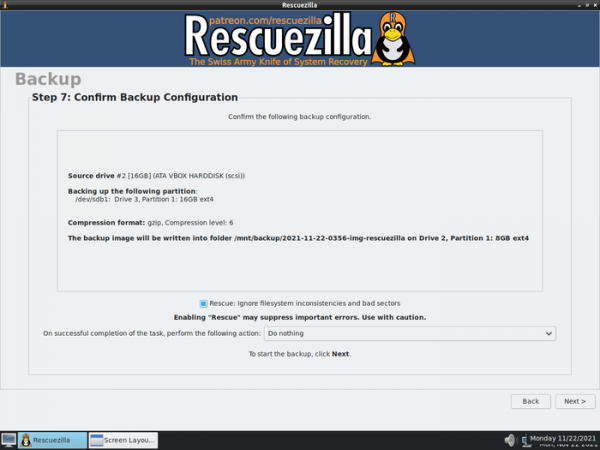 Выпуск дистрибутива для резервного копирования Rescuezilla 2.3