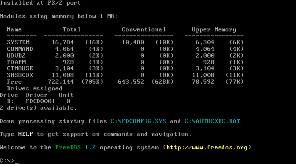 Релиз операционной системы FreeDOS 1.3