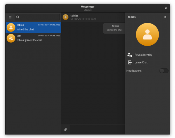 Выпуск GNUnet Messenger 0.7 и libgnunetchat 0.1 для создания децентрализованных чатов