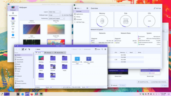 Релиз пользовательского окружения KDE Plasma 5.25